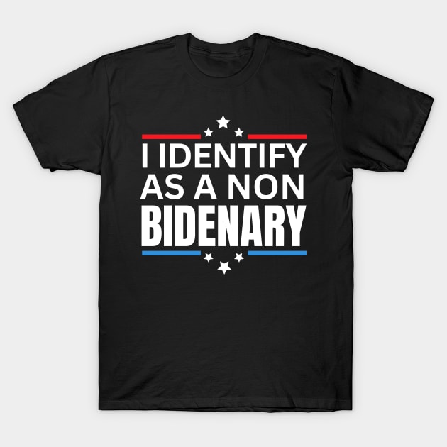 I identify as non Bidenary American vintage style (v15) T-Shirt by TreSiameseTee